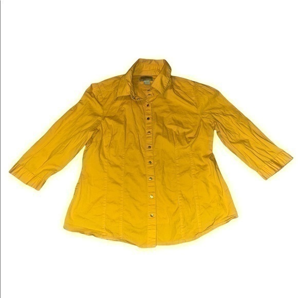 Miss Lili Tops - Miss Lili yellow shirt size L